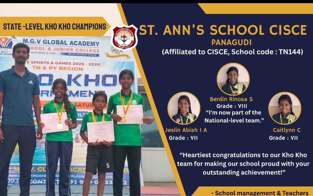 Read more about the article STATE LEVEL-KHO KHO CHAMPIONS